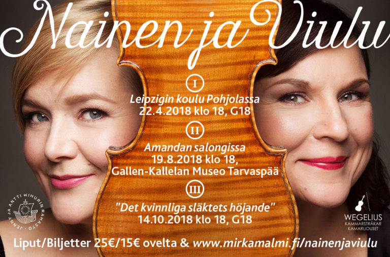 Mirka Malmin suunnittelema Nainen ja viulu -konserttisarja nostaa esiin unohtuneita naissäveltäjiä